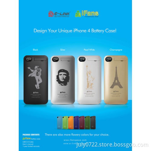 external battery charger case for iphone4